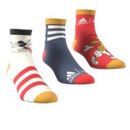 x3 Paires de Chaussettes Multicolore Femme Adidas Mickey Mouse pas cher