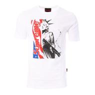 T-shirt Blanc Homme Supreme Grip Maril