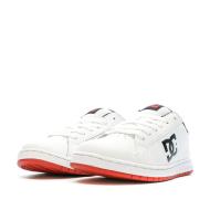Baskets Blanches/Rouge Garçon Dc shoes Striker vue 6