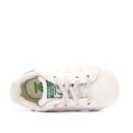 Baskets Blanc/Vert Bébé Adidas Stan Smith Crib vue 4