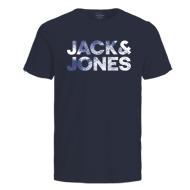 T-Shirt Marine Homme Jack & Jones Distressed pas cher