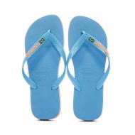 Tongs Bleu Homme Havaianas Brasil Layers vue 3