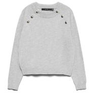 Pull Gris Femme Vero Moda Happy pas cher