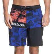 Short de bain Bleu/Orange/NoirHomme Quiksilver Ravewve pas cher