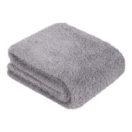 Plaid Gris Clair Today Teddy Fusain 130x180 cm pas cher