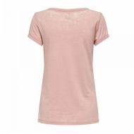 T-shirt Rose Femme Only Wrongly vue 2