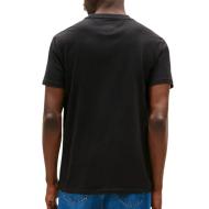 T-shirt Noir Homme Tommy Hilfiger Tjm Slim Linear Ches-dark vue 2