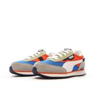 Baskets Orange/Gris Garçon Puma Future Rider Play On vue 6