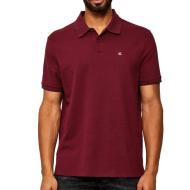 Polo Bordeaux Homme Calvin Klein Jeans Ss Monogram Pique