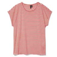 T-shirt Blanc/Rouge Femme Vero Moda Mava vue 3
