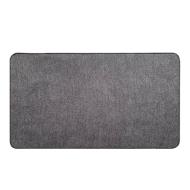 Tapis Gris Luance 45x80cm Velours pas cher