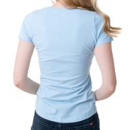 T-shirt Bleu Femme Pepe Jeans New Virginia vue 2