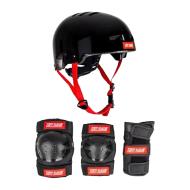 Equipo de protección para monopatín, para niños o adultos, rojo/negro barato
