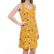 Robe Jaune à fleurs Femme Banana Moon Baylake pas cher