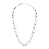 Collier Multi Chaînes Rouge Clio Blue Noemie