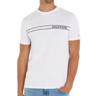 T-shirt Blanc/Noir Homme Tommy Hilfiger UM0UM03196