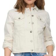 Veste en Jean Blanche Femme Only Tia Dnm pas cher