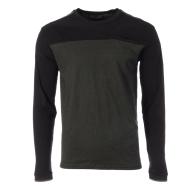 T-Shirt Manches Longues Noir/Kaki Homme RMS26 91112