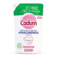 Ecopack Gel corps et cheveux Cadum Hypoallergénique 500ml pas cher