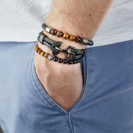 Bracelet Noir Homme Geographical Norway 315005 vue 2