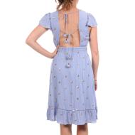 Robe Bleu Clair Femme GOA chica vue 2