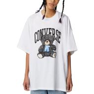 T-shirt Blanc Femme Converse Teddy Bear pas cher