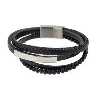 Bracelet Noir Homme Geographical Norway 315110 pas cher