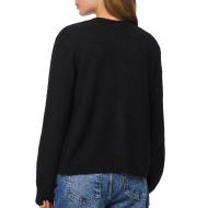 Gilet Noir Femme Pieces Malou vue 2