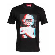T-shirt Noir Homme Supreme Grip Marilyn pas cher