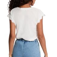 T-shirt Blanc Femme Morgan DECUME vue 2