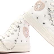Baskets Blanches Femme Converse Chuck 70 A10304C vue 7