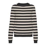 Pull Beige/Noir Femme Vero Moda Happiness