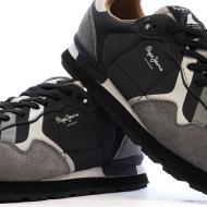 Baskets Noires/Grises Homme Pepe jeans Brit Prints vue 7