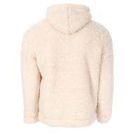 Sweat Sherpa Écru Homme Paname Brothers Full Zip vue 2