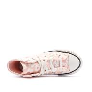 Baskets Rose à fleurs Fille Converse All Star Lift Platform Floral vue 4