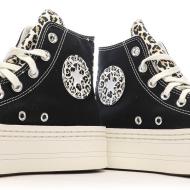 Baskets Noires Femme Converse Chuck Taylor All Star Modern vue 7