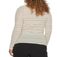 T-Shirt Manches Longues Femme Beige Vila Evoked Chikka vue 2