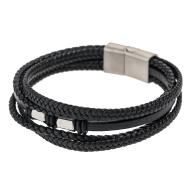 Bracelet Noir Homme Geographical Norway 315118 pas cher
