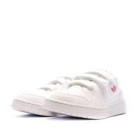 Baskets Blanche/Rose Fille Adidas NY 90 vue 6