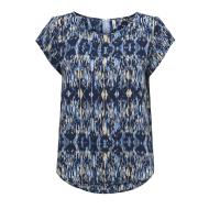 Top Imprimé Bleu à Motifs Femme Only Vic