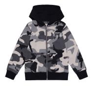 Sweat Zippé Camouflage Gris Garçon Diesel J00338 pas cher