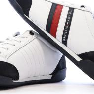 Baskets Blanches/Marines Homme Tommy Hilfiger Corporate Material vue 7