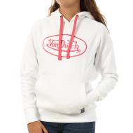 Sweat Blanc/Rose Femme Von Dutch Jill