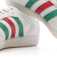Baskets Grises/Vertes/Rouges Homme Adidas Samba vue 7