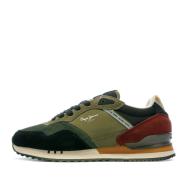 Baskets Noir/Vert Homme Pepe jeans London Forest pas cher