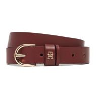 Ceinture Bordeaux Femme Tommy Hilfiger Essential ACI pas cher