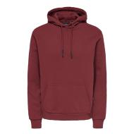 Sweat à Capuche Bordeaux Homme Only & Sons Ceres