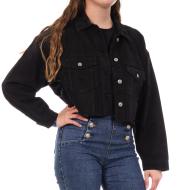 Veste en Jean Noir Femme Jennyfer VROPY pas cher