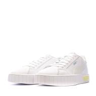 Baskets Blanche/Jaune Femme Puma Cali Star vue 6