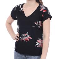 Top Noir à fleurs femme Roxy Flowee pas cher